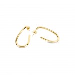 Infinity Long Gold Earrings