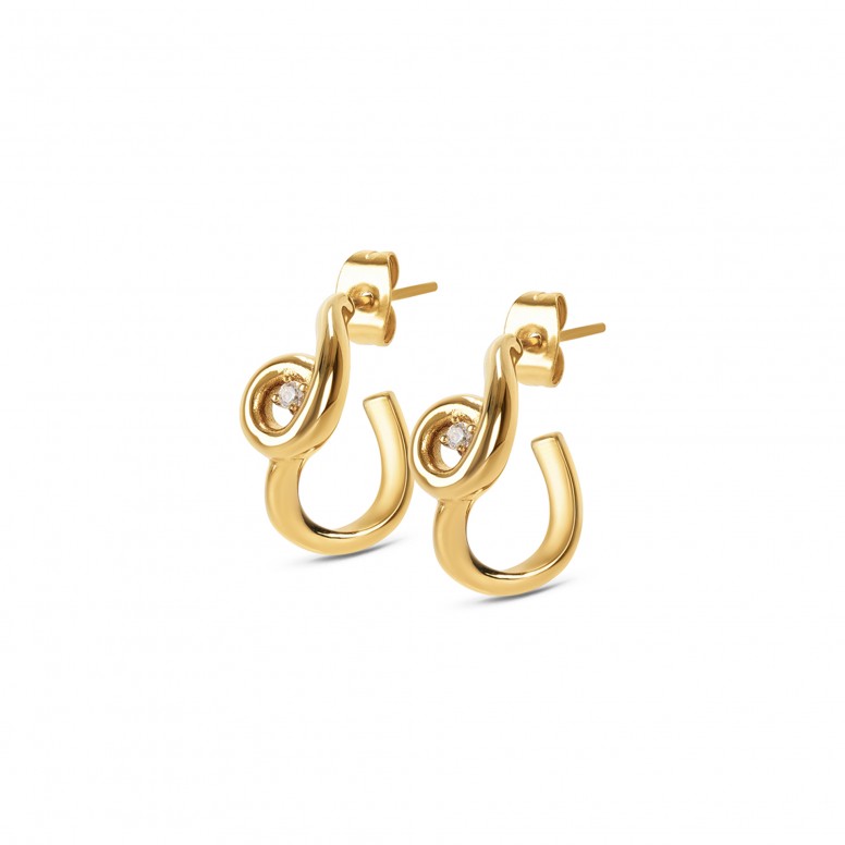 InfinityTwisted Gold Earrings