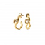 InfinityTwisted Gold Earrings