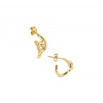 InfinityTwisted Gold Earrings