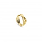 Anillo Infinity Crossed Gold