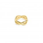 Anillo Infinity Crossed Gold