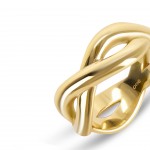 Anillo Infinity Crossed Gold