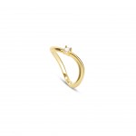 Infinity Solitaire Gold Ring