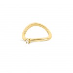 Infinity Solitaire Gold Ring