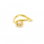 Anel Infinity Twisted Gold