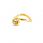 Anel Infinity Twisted Gold