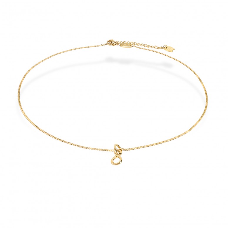 Collar Infinity Twisted Gold