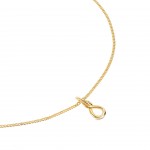 Collar Infinity Twisted Gold