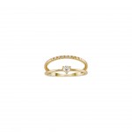 Anel Double Ouro 14K