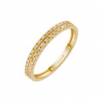 Anel Double Memory Ouro 14K
