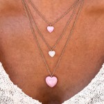 Neckmess Heart White Necklace