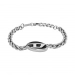 Steel Diesel Font Silver Bracelet