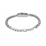 Steel Diesel Font Silver Bracelet