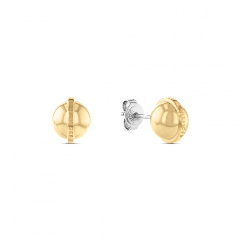 Spheres Golden Earrings