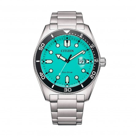 Of Collection Blue Turquoise Watch