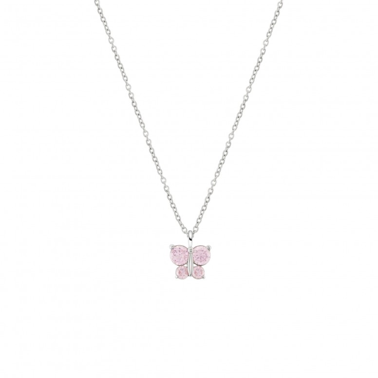 Collar Mini Me Pink Butterfly