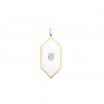 Geometric Mother of Pearl Pendant