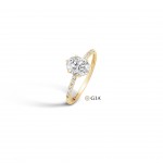 Anillo N.65 Oro 18K Diamantes 1,35ct