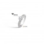 Anel N.63 Ouro 18K Diamantes 1ct