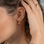 InfinityTwisted Gold Earrings