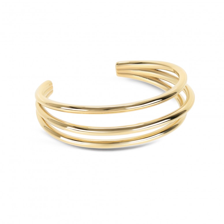 Luminous Triple Gold Bracelet