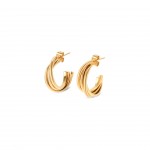 Luminous Solid Gold Earrings