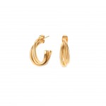 Luminous Solid Gold Earrings