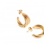 Luminous Solid Gold Earrings