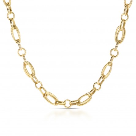 Luminous Solid Gold Necklace