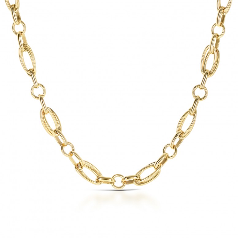 Luminous Solid Gold Necklace