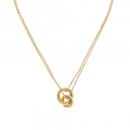 Luminous Circle Gold Necklace