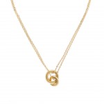 Luminous Circle Gold Necklace