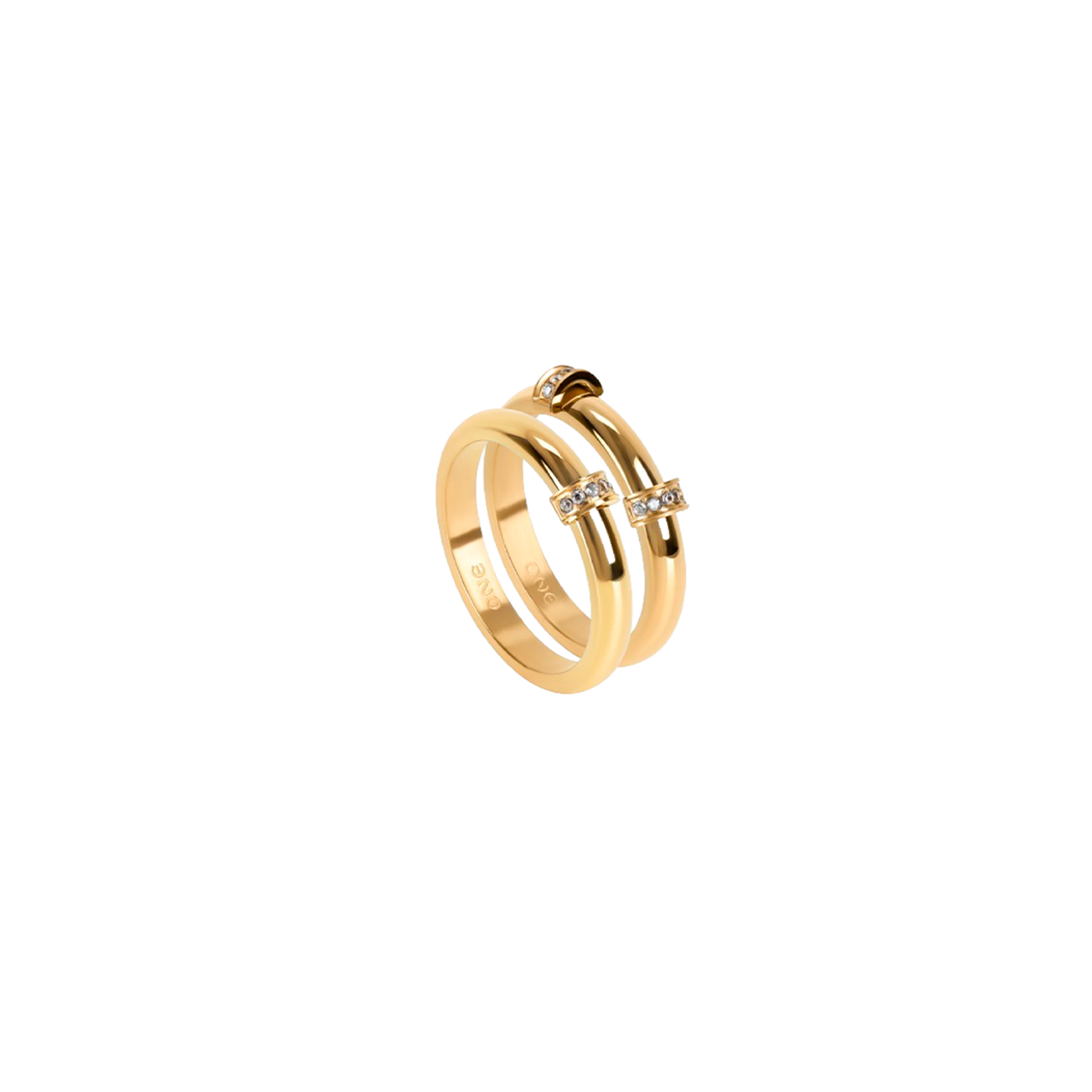 Luminous Crystal Ring Set