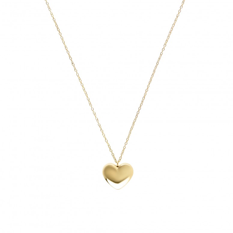 Neckmess Heart Big Gold Necklace