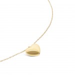 Neckmess Heart Big Gold Necklace