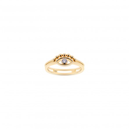 Protection Eye & Golden Dots Ring