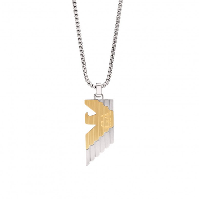 Colar Eagle Logo Bicolor