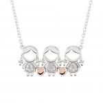 Mum Triple Girl Necklace