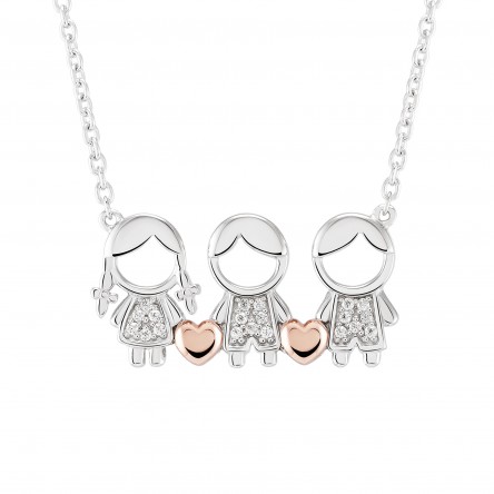 Mum Girl & Double Boy Necklace