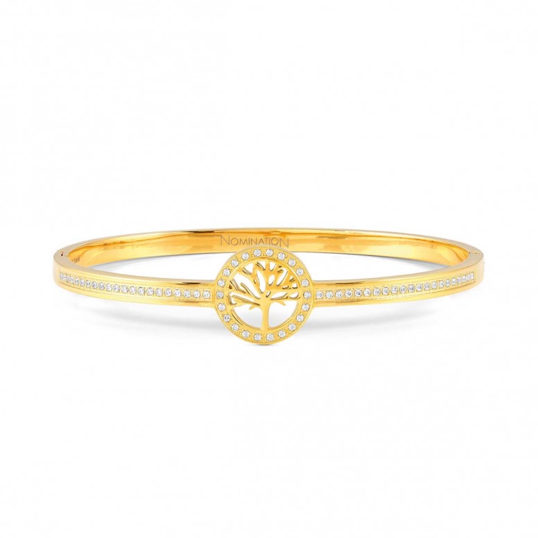 Pretty Bangles Tree of Life Gold Bracelet