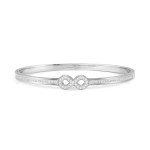 Pretty Bangles Infinity Silver Bracelet