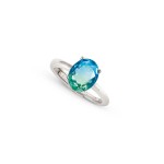 Symbiosi Blue & Green Stone Silver Ring