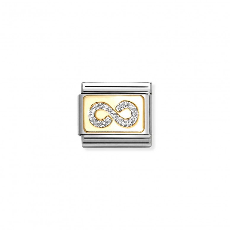 Charm Link Composable Glitter Infinito