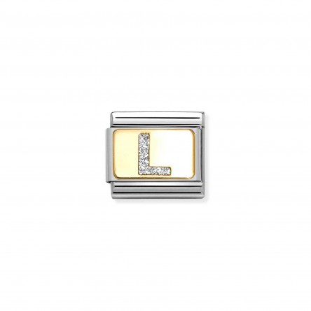 Charm Link Composable Glitter Letra L