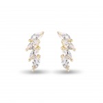 Pendientes Climber I Oro 18K Topacios