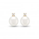 Pendientes Pearl & Solitaire I Oro 18K Topacios