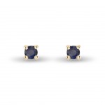 18K Gold Earrings Sapphire