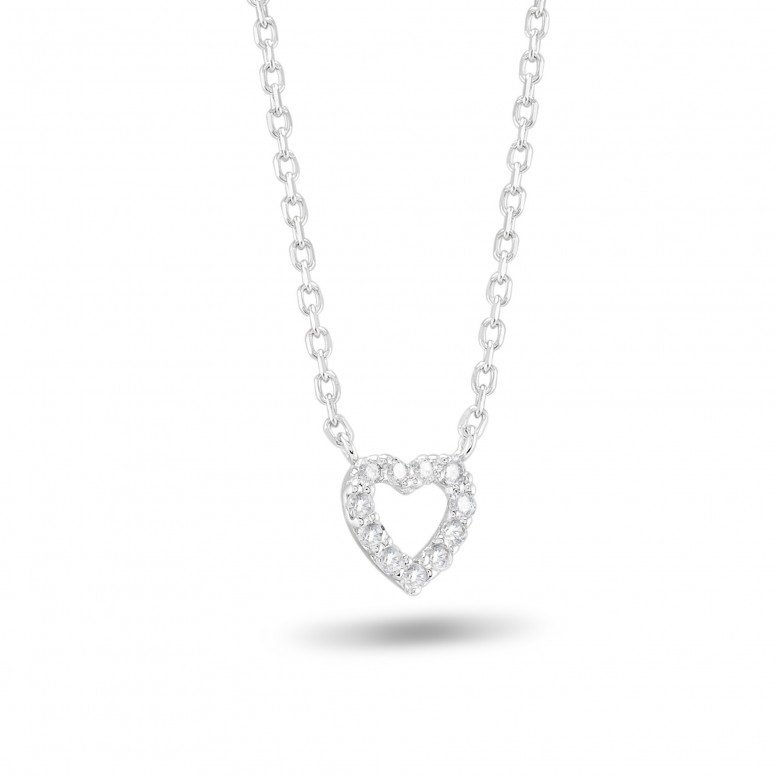 Collar Heart White Oro 18K Diamantes 0,055ct