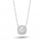 Collar Solitaire White II Oro 18K Diamantes 0,11ct